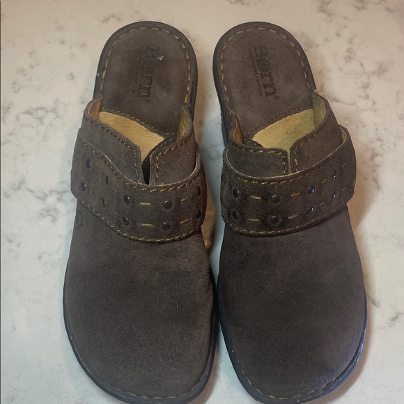 Born Shoes - Born clog, brown leather, 7, no flaws, non-smoking home